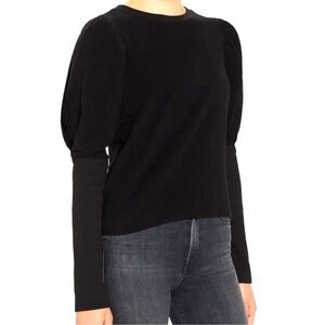 Goldie Lewinter Reverse French Terry Puff Sleeve Sweatshirt XS